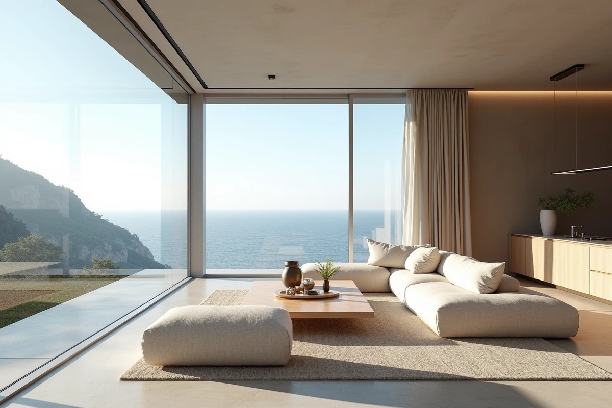 Appartement moderne à Monaco avec vue panoramique sur la mer Méditerranée